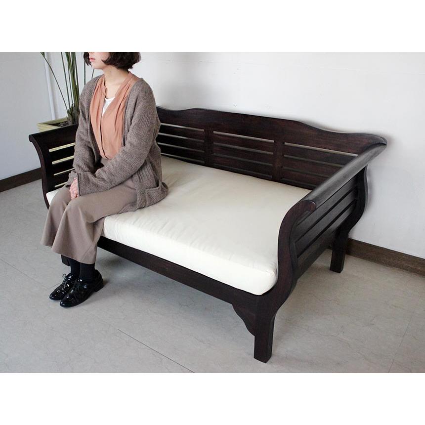 受注生産品 チークウッドソファ アジアンモダン家具 チーク無垢 受注生産品 チークウッドソファ アジアンモダン家具 チーク無垢