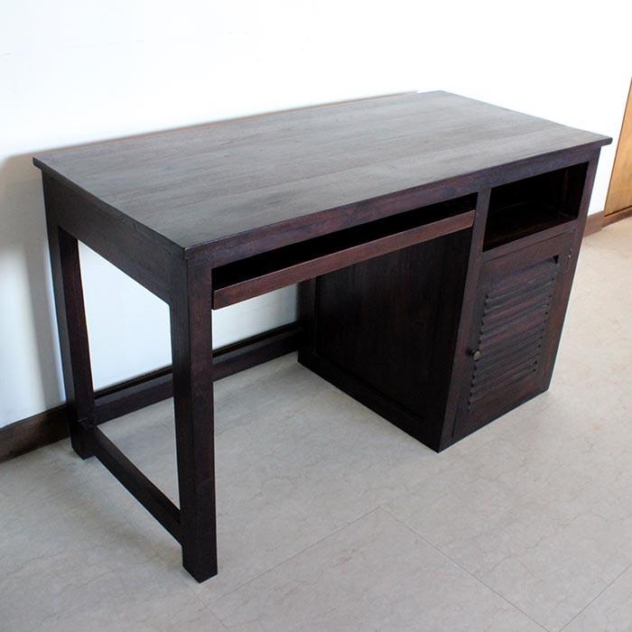 受注生産品 アジアン家具 バリ家具 無垢材 チーク デスク 机 PCデスク