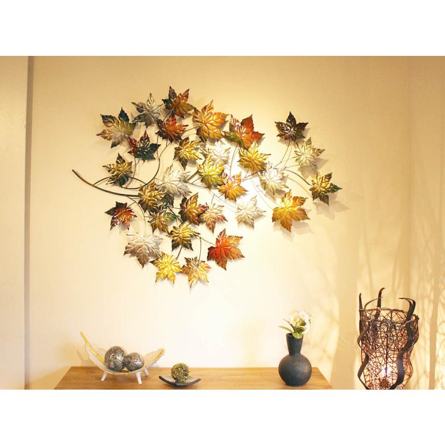 受注生産品 アイアンオブジェ 壁飾り リーフ 紅葉 ウォール 受注生産品 アイアンオブジェ 壁飾り リーフ 紅葉 ウォール