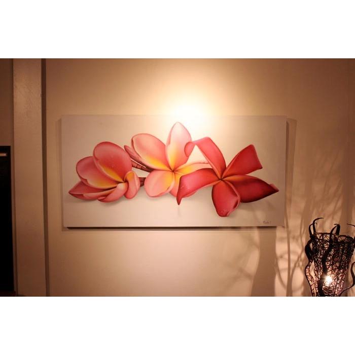最安値挑戦 日本画 プルメリア バリ絵画 受注生産品 ピンク 納期約4ヶ月 I Plumeria フラワー 花 フランジパニ ハイクオリティ 1 60cm ファッションなデザイン Applefaces Co