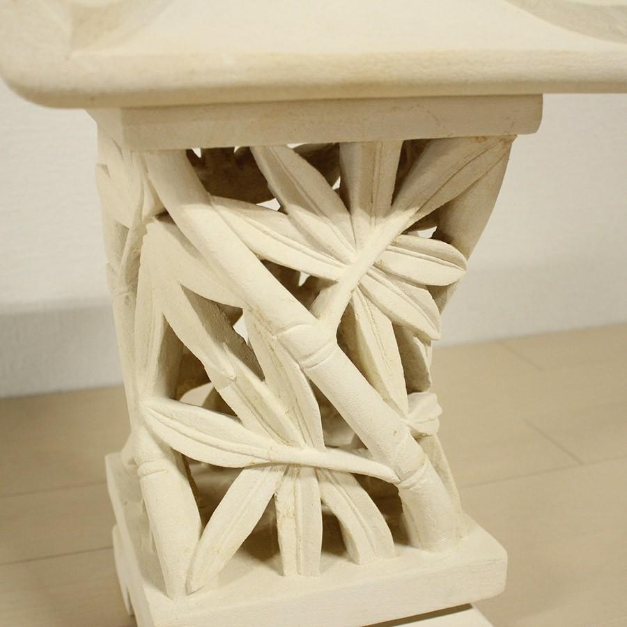パラス石オブジェ 灯篭型スタンド 30×30×45cm 石彫 ストーンカービング 