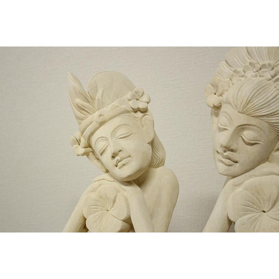 パラス石オブジェ バリニーズ ペア 20×20×60cm 石細工 石像 置物