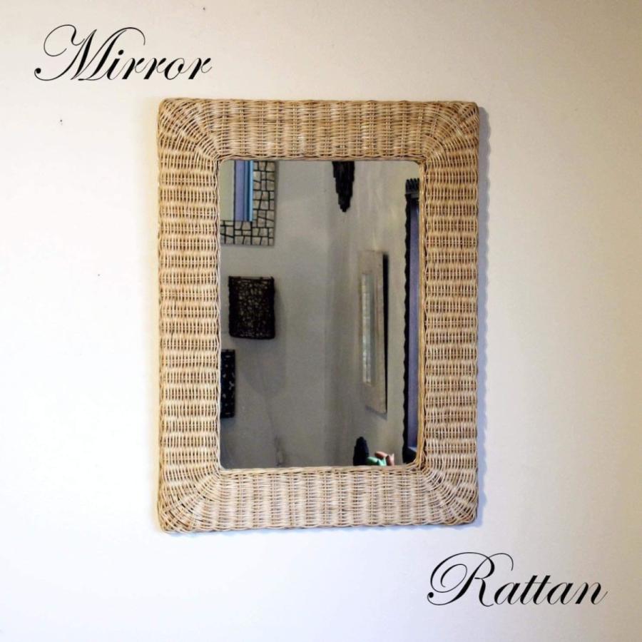 i9【極美品】 オーバルミラー カットガラス 壁掛け 木製 ミッド