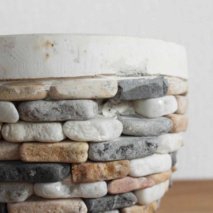 破損2か所有り アウトレット ストーンポットsサイズ ミックス サークル型 フラワーポット 植木鉢 鉢 石 インテリア アジアン雑貨 12552by アジアンインテリアショップ Najam 通販 Yahoo ショッピング