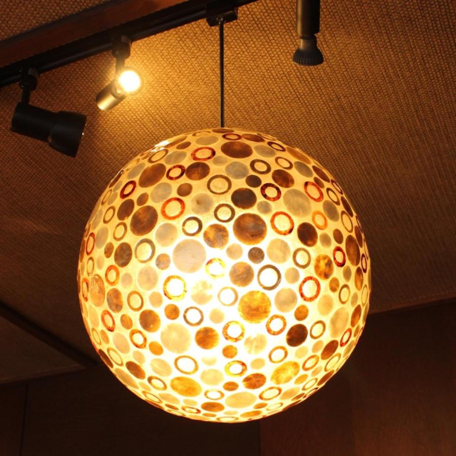 ボールランプ ドット ペンダントライト 間接照明 シェル 40 40 アジアンモダン インテリア アジアン雑貨 y アジアンインテリアショップ Najam 通販 Yahoo ショッピング
