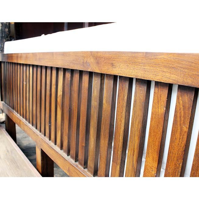 受注生産商品 チークソファ W180cm ウォルナットブラウン チーク材