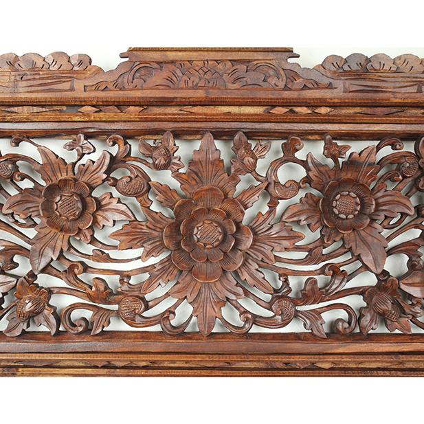 ウッドカービング パネル 壁飾り 彫刻 木彫り オブジェ インテリア