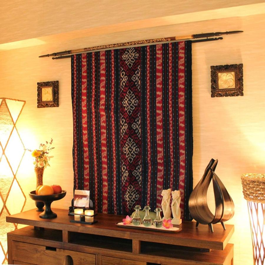 イカットハンガー 150cm バンブー 壁掛け オブジェ インテリア アジアン雑貨 Ety アジアンインテリアショップ Najam 通販 Yahoo ショッピング