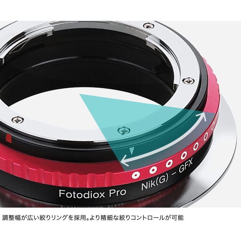 価格価格Fotodiox マウントアダプター NikG-GFX-T(ニコンF(Gタイプ対応)→ 富士フイルムGFX Gマウント変換)絞りリング付き コンバージョンレンズ (バシュポ) Pixco 絞り調整可能マウントアダプターNikon F マウント G レンズ-Canon EOS Mカメラボディー対応 Ni