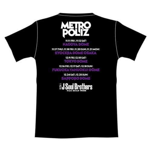 三代目 J Soul Brothers LIVE TOUR 2016 ”METROPOLIZ” 公式グッズ METROPOLIZ ツアーTシャツ BLACK 黒 Mサイズ｜naka-store｜02