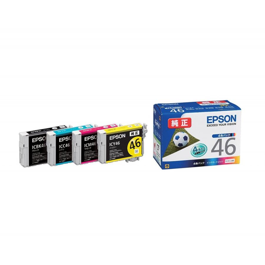 EPSON 純正インクカートリッジ 4色セット IC4CL46 純正 : エムストア  