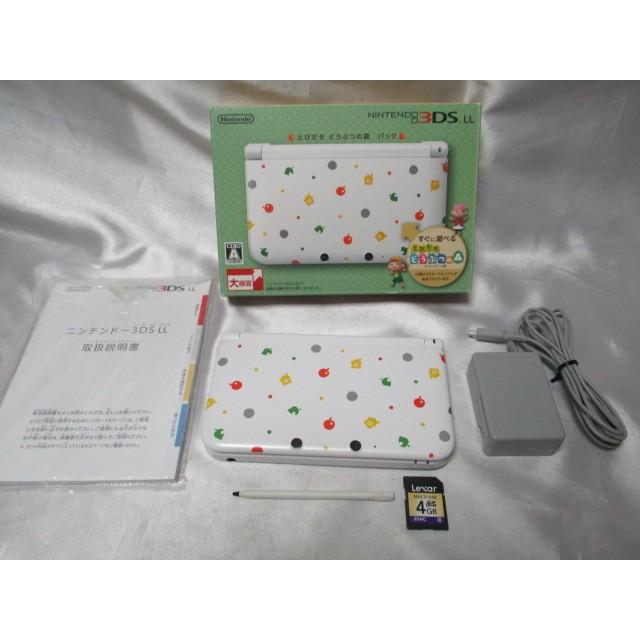 ニンテンドー3DS LL とびだせ どうぶつの森パック ACアダプター付き　動作品　中古 |  | 01