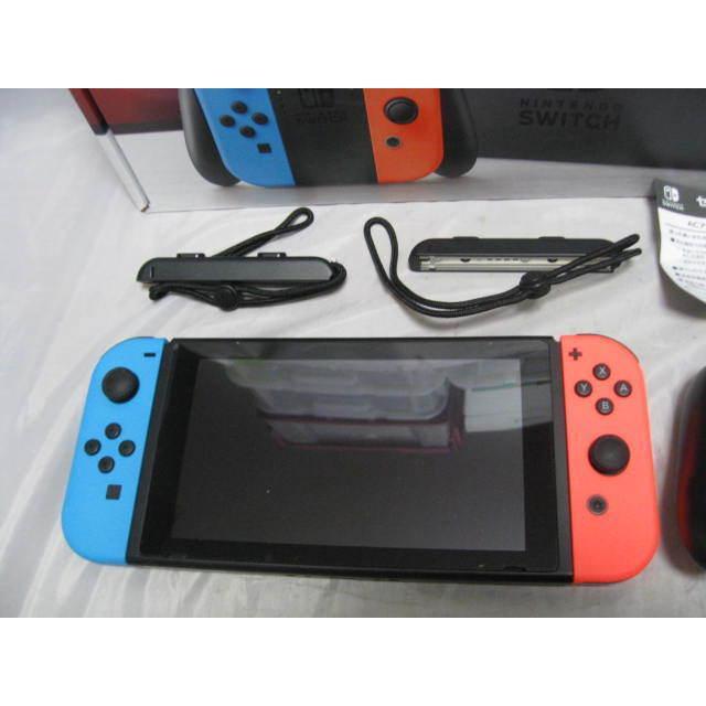 Nintendo Switch 本体 ニンテンドースイッチ Joy-Con (L) ネオンブルー/ (R) ネオンレッド 2018 HAC-S-JXE-C3 箱付き　すぐに遊べるセット　｜naka-store｜05