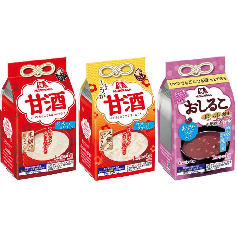 森永製菓 フリーズドライ 甘酒 おしるこ 選べる 20袋 (10袋×2) より