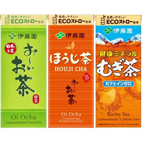 おーいお茶 健康ミネラルむぎ茶 250ml 紙パック 選べる 48本 (24本×2) 伊藤園 お茶 緑茶 ほうじ前茶 エコ よりどり 焙じ茶 おちゃ 麦茶 カフェインゼロ｜nakae-web｜02