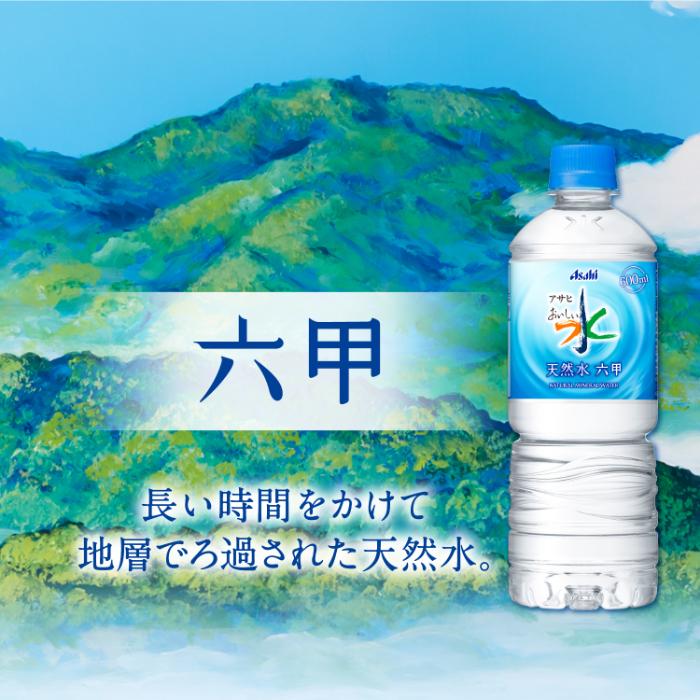 アサヒ（asahi） おいしい水 天然水 六甲 600ml ペットボトル 48本 (24