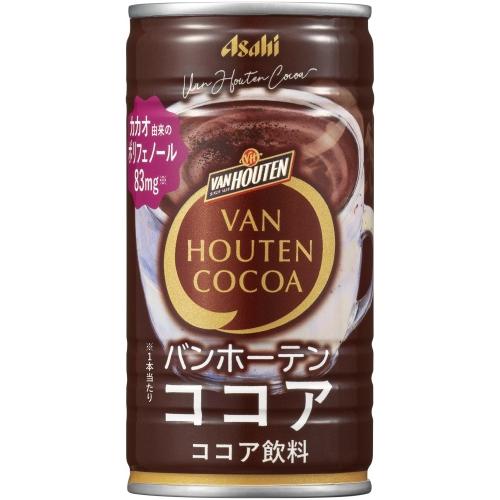 アサヒ バンホーテン ココア 185g 缶 30本入 ココア飲料 ここあ 〔爆買