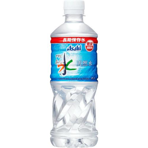 アサヒ おいしい水 天然水 長期保存水 防災備蓄用 500ml ペットボトル