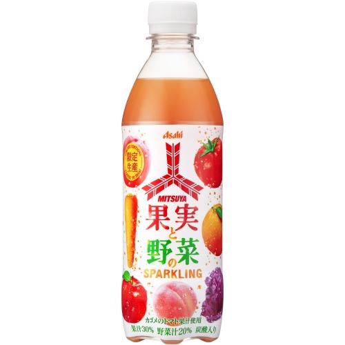アサヒ 三ツ矢 果実と野菜のスパークリング 430ml ペットボトル 24本入 炭酸飲料 果実飲料｜nakae-web｜02