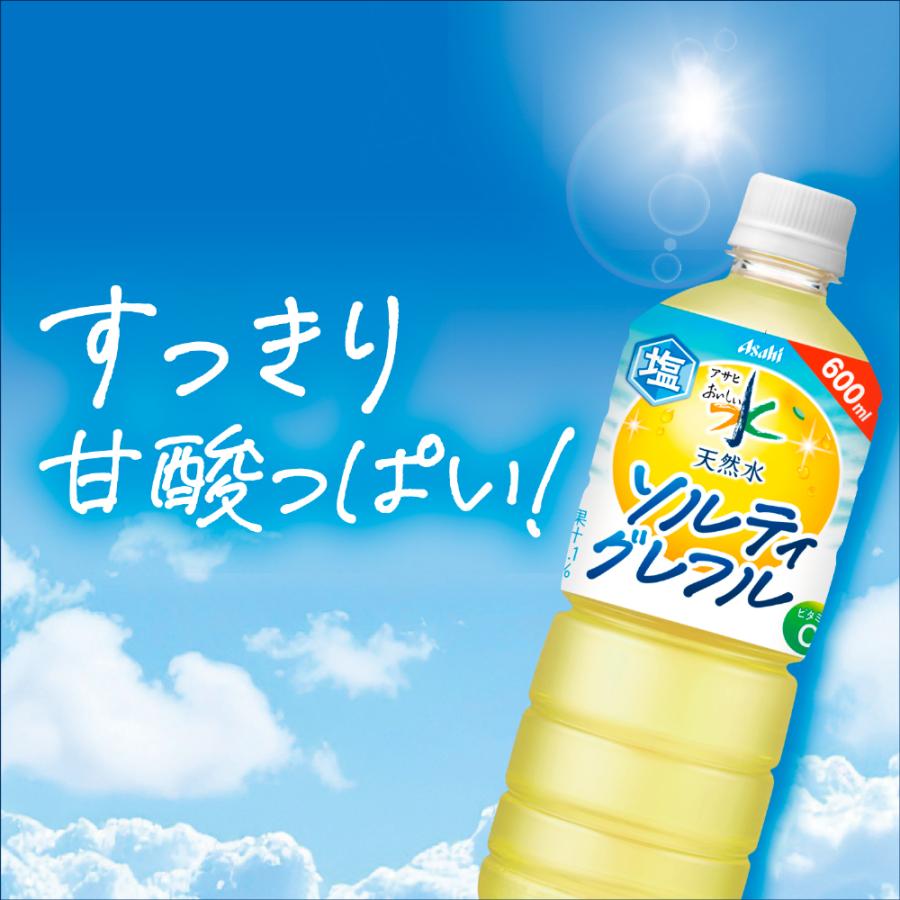 アサヒ（asahi） おいしい水 天然水 ソルティグレフル 600ml ペット