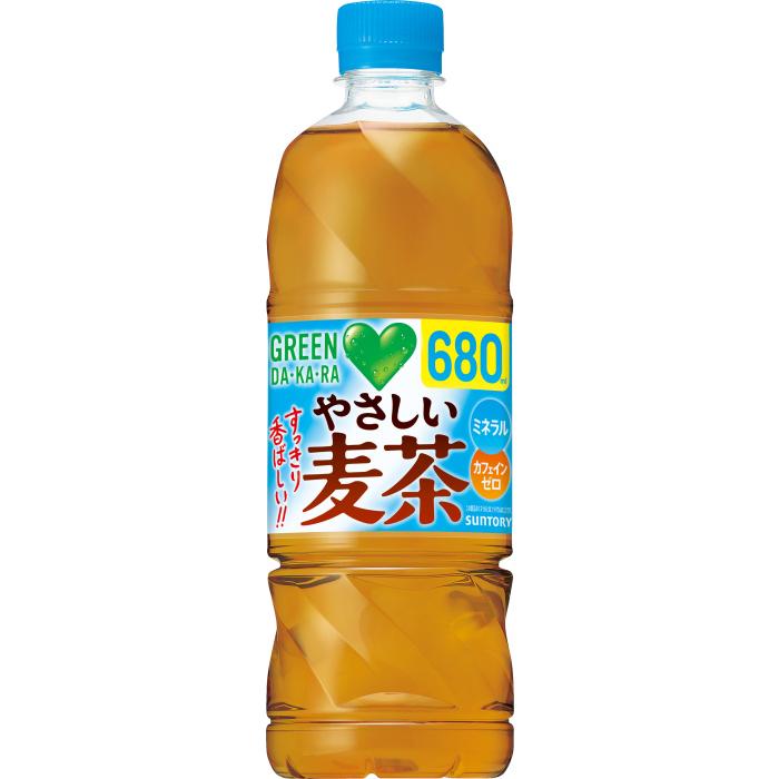 GREEN DA・KA・RA サントリー グリーンダカラ やさしい麦茶 680ml