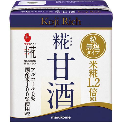 マルコメ（marukome） プラス糀 糀甘酒LLリッチ粒 130ml 紙パック 24本
