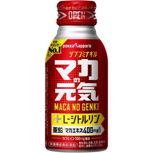 ポッカサッポロ マカの元気ドリンク 100ml ボトル缶 30本入 栄養機能食品｜nakae-web｜02