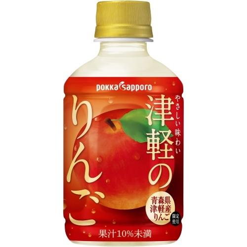 pokka sapporo（ポッカサッポロ） 津軽のりんご 280ml ペットボトル 48