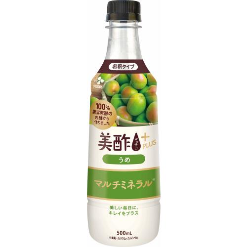 CJジャパン 美酢 ミチョ プラス うめ 500ml プラスチックボトル 48本 (24本入×2 まとめ買い) 酢飲料 希釈用 お酢 果実酢の画像