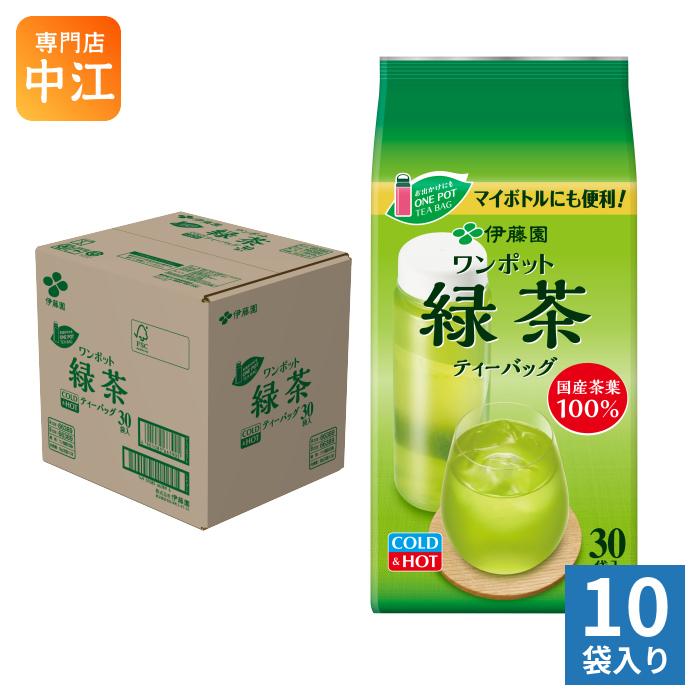 伊藤園（ITO EN） ワンポット エコティーバッグ 抹茶入り緑茶 30バッグ
