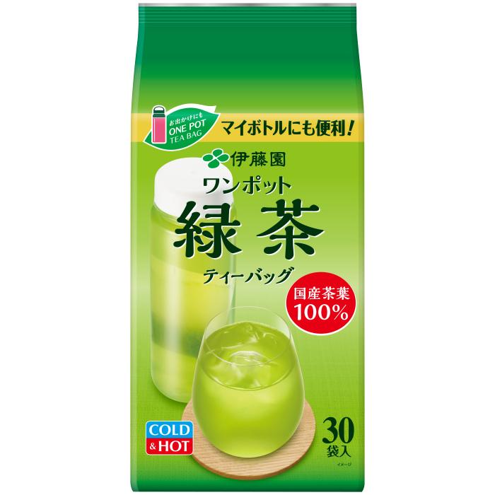 伊藤園（ITO EN） ワンポット エコティーバッグ 抹茶入り緑茶 30バッグ