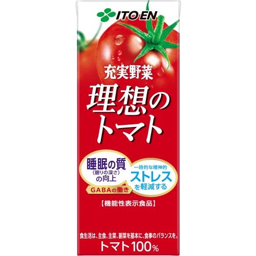 伊藤園（ITO EN） 充実野菜 理想のトマト 200ml 紙パック 96本 (24本入