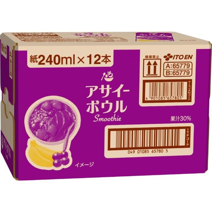 伊藤園（ITO EN） アサイーボウル スムージー 240ml 紙パック 24本 (12