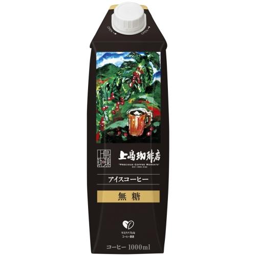 UCC 上島珈琲店 アイスコーヒー 無糖 1L 紙パック 24本 (12本入×2 まとめ買い) 〔ブラック〕｜nakae-web｜02