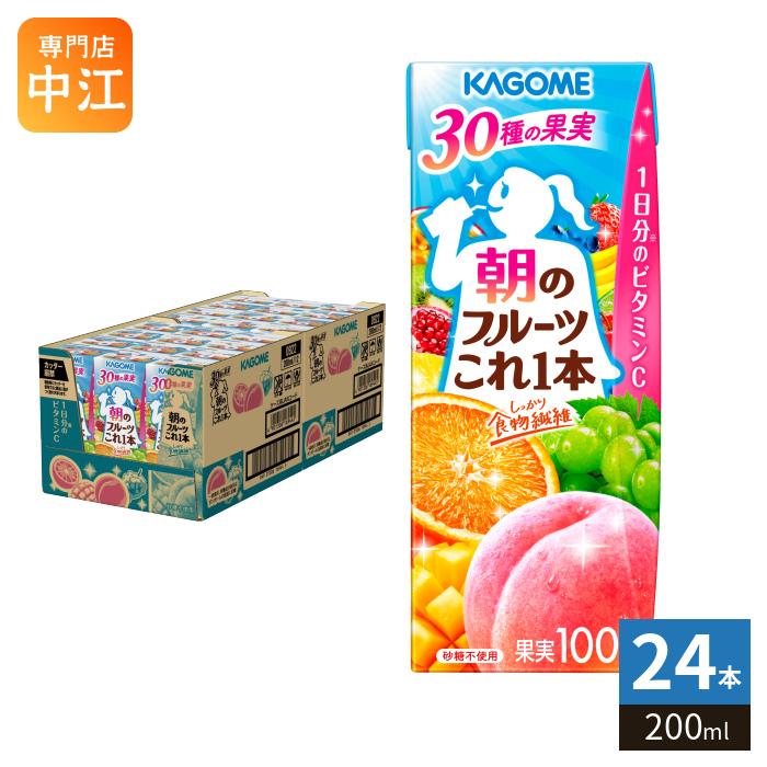 KAGOME（カゴメ） 朝のフルーツこれ一本 200ml 紙パック 24本入 これ1