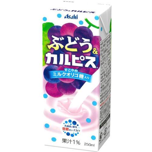 エルビー ぶどう&カルピス 250ml 紙パック 24本入 : 専門店中江 - 通販