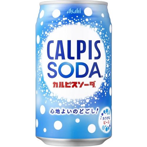 アサヒ カルピス カルピスソーダ 350ml 缶 24本入 乳性炭酸飲料｜nakae-web｜02