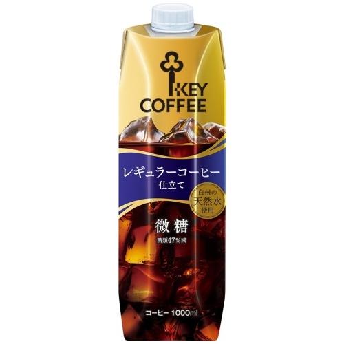 キーコーヒー リキッドコーヒー 天然水 微糖 テトラプリズマ 1L 紙パック 6本入｜nakae-web｜02