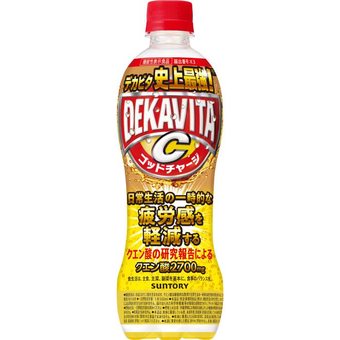 SUNTORY（サントリー） デカビタC ゴッドチャージ クエン酸 500ml