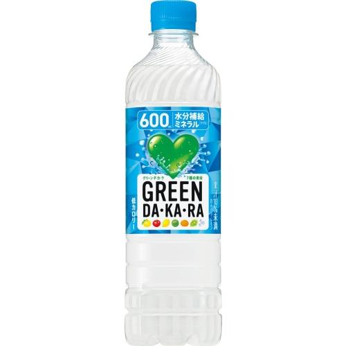 サントリー GREEN DA・KA・RA グリーンダカラ 冷凍兼用 600ml ペットボトル 24本入 熱中症対策 スポーツドリンク 熱中予防｜nakae-web｜02