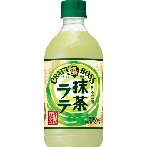 クラフトボス サントリー 抹茶ラテ 500ml ペットボトル 24本入 乳飲料