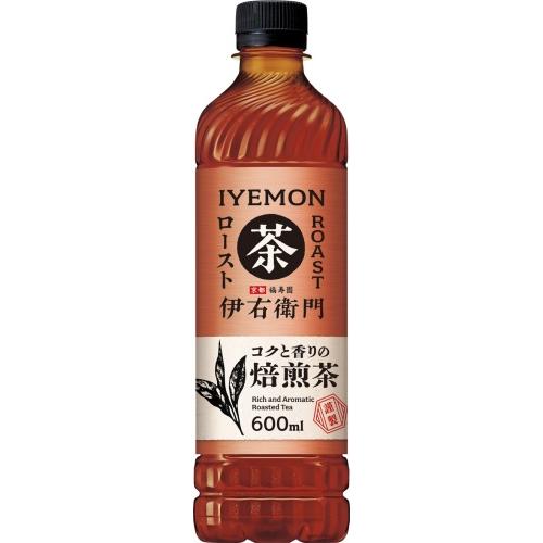 サントリー 緑茶 伊右衛門 ロースト 600ml ペットボトル 48本 (24本入×2 まとめ買い) お茶 焙煎茶 roast｜nakae-web｜02