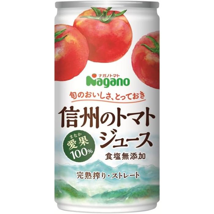 ナガノトマト 信州のトマトジュース 食塩無添加 190g 缶 60本 (20本入