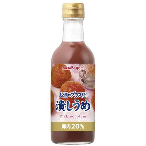 ポッカサッポロ お酒にプラス 潰しうめ 300ml 瓶 12本入｜nakae-web｜02