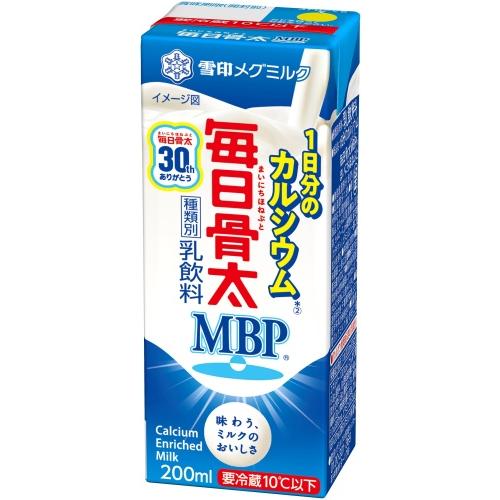雪印メグミルク 毎日骨太MBP1本で1日分Ca 200ml 紙パック 18本入 乳