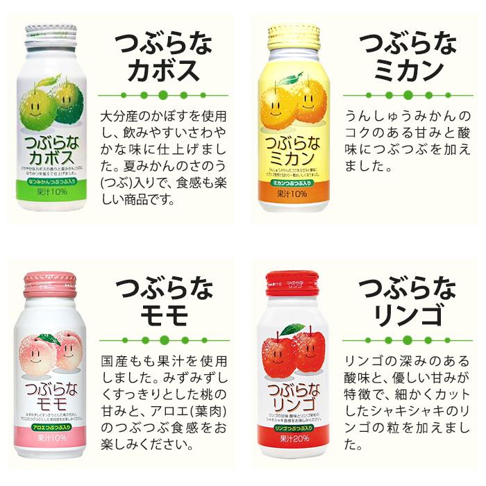 JAフーズおおいた つぶらなギフトBOX 190g ボトル缶 20本入 果汁飲料