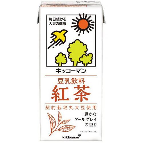 キッコーマン 豆乳飲料 紅茶 1L 紙パック 6本入 イソフラボン 〔豆乳〕｜nakae-web｜02