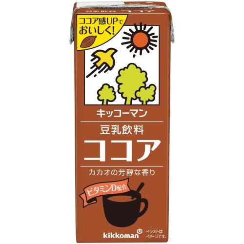 キッコーマン 豆乳飲料 ココア 200ml 紙パック 72本 (18本入×4 