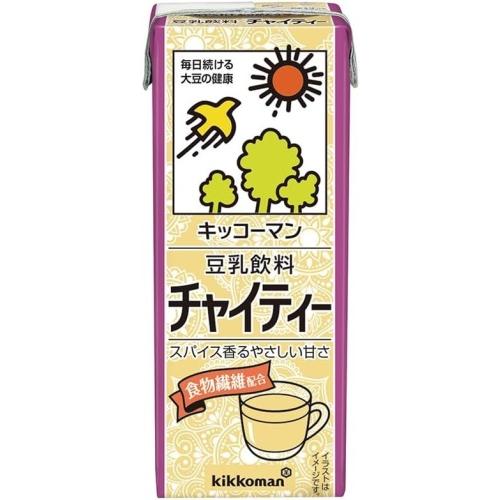 キッコーマン 豆乳飲料 チャイティー 200ml 紙パック 36本 (18本入×2 まとめ買い) 乳性飲料 健康 大豆｜nakae-web｜02