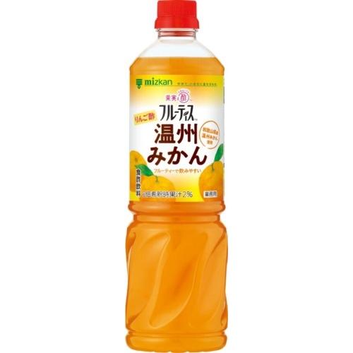 ミツカン フルーティス りんご酢 温州みかん 業務用 6倍濃縮タイプ 1000ml ペットボトル 4本 (1本入×4 まとめ買い) 酢飲料 希釈用 りんご酢｜nakae-web｜02